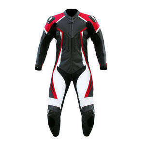 Traje de Motociclismo de Cuero Hecho en Pakistán, Jersey de Carreras de Dos Piezas, Traje de Carreras de Motocicleta, Equipo de Protección de Cuero Vacuno, OEM - Product Image 3