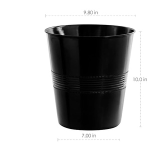 Poubelle en fer thermolaqué écologique, vente en gros, poubelle en métal, logo personnalisé pour bureau, hôtel, restaurant, cuisine - Product Image 2