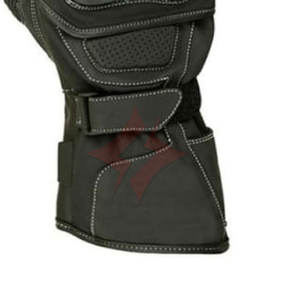 Gants de moto sportifs en cuir de haute qualité et tissu respirant, design confortable pour la conduite en extérieur, équipement de moto tendance - Product Image 4