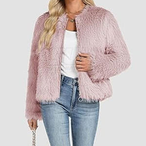 Veste en fausse fourrure tissée de haute qualité au design unique et personnalisé, respirante, écologique, prix abordable pour femmes - Product Image 6