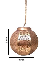 Lámpara de Vela Metálica Hecha a Mano Estilo Marroquí Vintage para Uso en Interiores, Exteriores, Hogar, Jardín y Bodas - Product Image 3