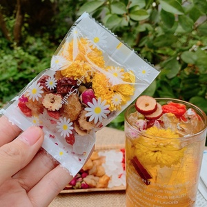 สินค้าขายดี |   ชาผลไม้และดอกไม้ผสม พรีเมียม ชาสมุนไพรแบบใบในถุงพีระมิด สำหรับร้านกาแฟ โรงแรม นำเข้าจากเวียดนาม - Product Image 4