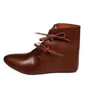 Medieval Genuine Leather Armor Handmade Authentic Renaissance Historical Shoes Reenactment Halloween Valentine's Day Christmas - Product Image 3