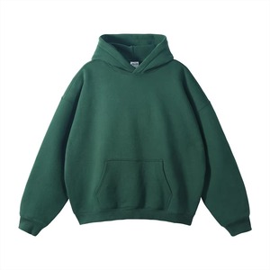 Wholesale <b>Navy</b> Blue Hoodies for <b>Men</b> and Women Solid Color Loose Fit Pullover Sweatshirts with Long Sleeves and Kangaroo Pocket - Product Image 3