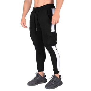 Wholesale Men's Joggers Pants Customized Slim Fit Zipper <b>Pocket</b> Running Workout Gym Fitness Quick Dry Sweat Pants <b>Trousers</b> - Product Image 1