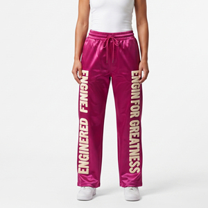 Pantalones Deportivos de Felpa 100% Poliéster para Mujer, Cintura con Cordón, Bordado Chenille, Pantalones Deportivos para Mujer - Product Image 1