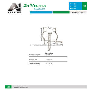 Retractor Abdominal Quirúrgico A-1 VERITAS Balfour-Baby de Alta Venta para Cirugía Pediátrica |   Kit de sutura, instrumento médico - Product Image 5