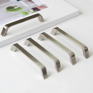 Poignées de meuble modernes et minimalistes en alliage de zinc, finition nickel brossé, pour cuisine, salle de bain, chambre, salle à manger - Durables et écologiques - Product Image 2