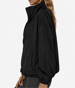 <b>Women's</b> Lightweight Oversized Zip-Up Windbreaker <b>Jacket</b> Oversized Zip Front Bomber <b>Jacket</b> for <b>Women</b> - Product Image 5
