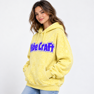 Custom <b>Women</b> Acid Wash <b>Hoodies</b> 2027 New Arrival Low Price Breathable <b>Long</b> Sleeve Retro Streetwear Oversized Pullover <b>Hoodies</b> OEM - Product Image 2
