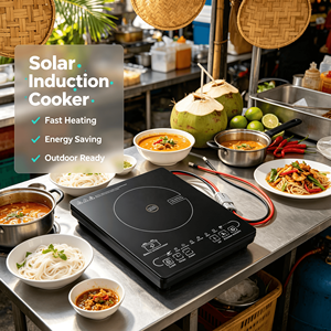 DC 24V 48v太阳能感应炉1500瓦嵌入式桌面设计内置于酒店室内/室外 - Product Image 1