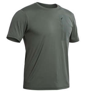 เสื้อยืดลำลองแบบยุทธวิธีสำหรับกิจกรรมกลางแจ้ง น้ำหนักเบา ระบายอากาศได้ดี ยางยืดแบบกดติด แห้งเร็ว คอกลม - Product Image 5