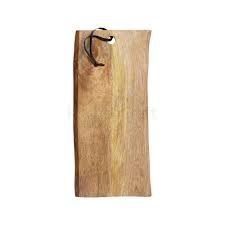 Tabla de Cortar Rectangular de Madera con Asa, Acabado Natural, Tabla de Cocina de una Sola Pieza - Product Image 2