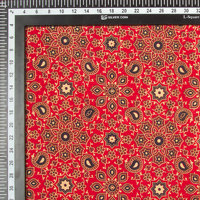 Tela de algodón étnica Kalamkari Hand Block Print para tapicería, manualidades y muebles para el hogar