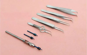 Hair Transplantation Clip & FUE Hair <b>Punch</b> Pliers Tweezers Forceps Instruments 9 Pcs Plastic Surgery Surgical Instruments - Product Image 1