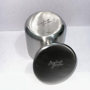 Wholesale Stainless Steel <b>Candle</b> <b>Jar</b> <b>with</b> <b>Lid</b> Custom Logo Handmade Home Decor <b>Candle</b> Stand <b>with</b> Brushed Finish Christmas - Product Image 3