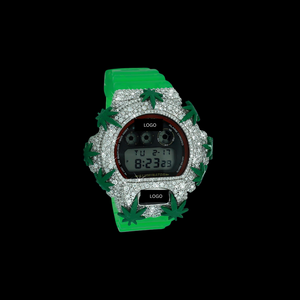 Reloj Thorns Bezel G-Shock con Diamantes Moissanite VVS Premium, Halo de Llama, Reloj de Pulsera de Moda Premium, Precio Más Bajo de la Historia - Product Image 1