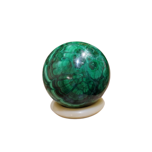 Sphère de cristal de malachite naturelle polie, boule verte, type de sculpture tendance, pour la décoration intérieure, le Feng Shui, la méditation, cadeau - Product Image 1