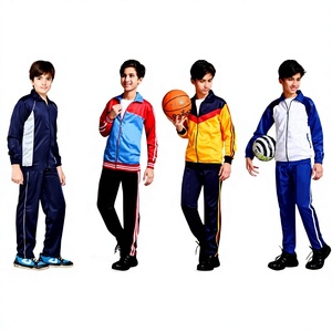 Factory Direct Supply Custom Logo School Uniforms Sportswear <b>T</b>-shirt with <b>Track</b>-pant and Skirt - Product Image 4