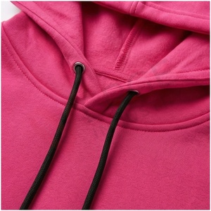 Ensemble de survêtement unisexe rose à capuche, manches longues, couleur unie, coupe décontractée, respirant, 100 % coton, avec cordon de serrage, idéal pour l'automne - Product Image 4