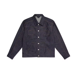 Unisex Dark Wash Denim Tracksuit Full Length Button Up Jacket Baggy <b>Pants</b> Casual Streetwear Set 100 Cotton Midweight - Product Image 6