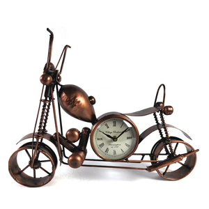 Cross-border Vintage Motorcycle Seat <b>Clock</b> Creative Home Decoration <b>Metal</b> Crafts Birthday Gift Seat <b>Clock</b> Table <b>Clock</b> - Product Image 2