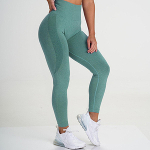Leggings pour femmes à taille haute, respirants, à séchage rapide, tricotés, pour la course à pied, l'exercice, sans couture, évacuant l'humidité, vêtements de sport performants - Product Image 2