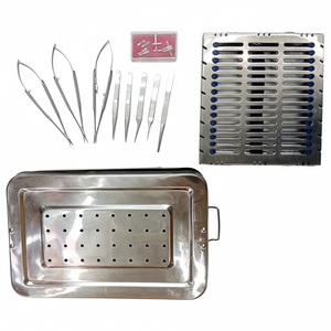 Juego de Instrumentos Quirúrgicos Microquirúrgicos Básicos para Cirugía de Mano, Acero Inoxidable de Calidad A+ - Product Image 1