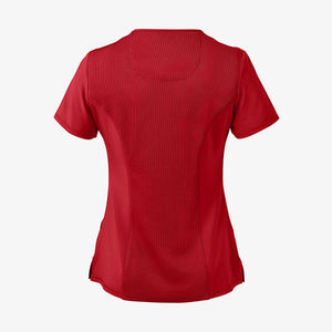 Customizable Wholesale High Quality V Neck Women s Nurse Uniform Jersey Fabric Breathable Summer Hospital <b>Scrubs</b> <b>Tops</b> For Women - Product Image 4