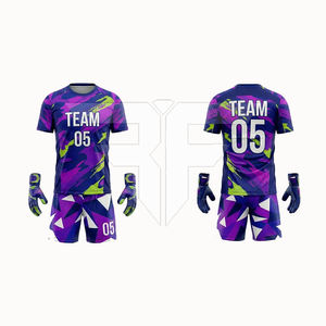 Vêtements de football en polyester respirant de haute qualité, imprimés numériquement, très demandés, personnalisez votre propre logo, uniforme de football - Product Image 3