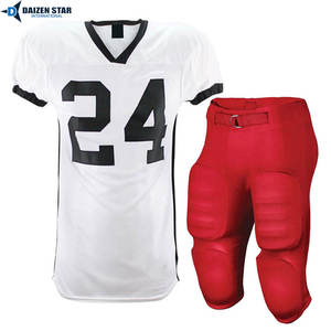 Uniforme de football américain unisexe pour adultes à manches courtes, anti-humidité, protection UV (UPF 50), noms et numéros d'équipe personnalisés - Product Image 4