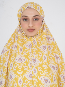 Women's Long Cotton <b>Prayer</b> Shawl With Geometric Print Lightweight For Daily Use Traditional <b>Scarves</b> & Shawls & Hijabs For Women - Product Image 5