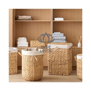 Cesto de Ropa Sucia de Ratán de Doble Tejido de Alta Calidad 2026 para Lavandería Pesada, 100% Hecho a Mano, Limpio, Seguro y Resistente a Impactos, Suministro de Almacenamiento - Product Image 1