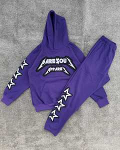 Conjunto Deportivo de Algodón de Alta Calidad para Hombre, Sudadera con Estampado Personalizado y Pantalones Deportivos, Ropa Deportiva Urbana, Precio de Fábrica - Product Image 5