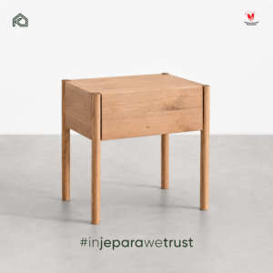 <b>Minimalist</b> Solid Wood <b>Bedside</b> <b>Table</b> with Drawer Scandinavian Modern Nightstand for Bedroom Hotel Home Furniture - Product Image 6