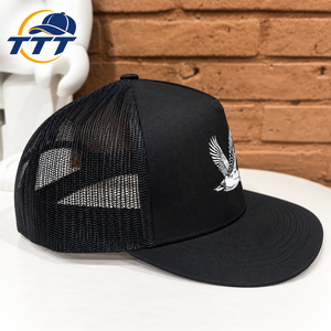 Gorra Trucker Personalizada de 5 Paneles con Logotipo Bordado, Gorra de Malla con Cierre a Presión, Fabricante Vietnamita OEM ODM, Venta al por Mayor de Gorras Trucker de Fábrica - Product Image 3