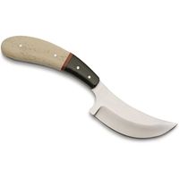Couteau de chasse à pointe tombante, lame en acier inoxydable, couteau à dépecer, longueur totale, manche en bois, usage extérieur DIY