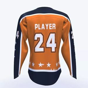 Maillot de hockey sur glace personnalisé unisexe pour adultes et jeunes, 100% polyester, sublimation, respirant, séchage rapide, évacuation de l'humidité - Product Image 5