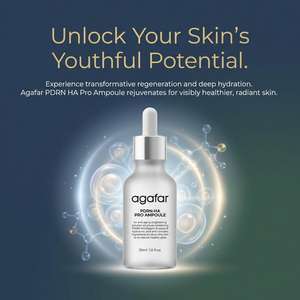 Sérum Ampoule PDRN Pink Glass Glow 10000ppm 8 Types d'Acide Hyaluronique Anti-Âge Éclaircissant Hydratant Soin Coréen pour la Peau 30ml - Product Image 6