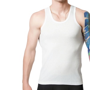 2025 Summer Pure Cotton <b>Men</b> Tank Tops Sleeveless Boys T shirt Teenagers <b>Vest</b> T-shirt Plus Size Man Sport Black <b>White</b> Gray - Product Image 1