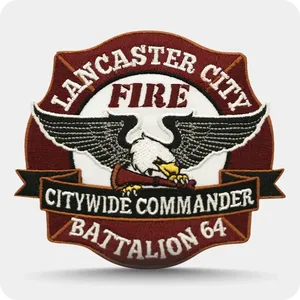 Custom Name Patches <b>Hook</b> and <b>Loop</b> Embroidered Name <b>Tapes</b> Canada Flag Embroidery Patch for Clothing with laser cutting - Product Image 1