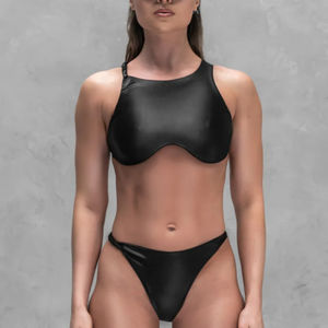 Tenue de Pole Dance Tendance pour Femme : Crop Top Col Montant et Bas Taille Haute, Léger et Respirant, Ensemble de Danse d'Été, Service OEM - Product Image 2