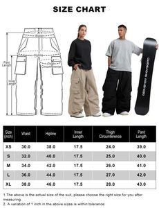 Pantalon de ski pour femme de haute qualité, coupe ample, coupe-vent, imperméable, style hip-hop, pantalon de ski ample et tendance - Product Image 6