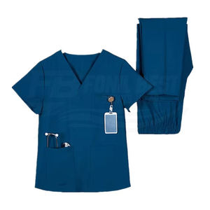 Uniformes Médicos de Lona Lavables Antiarrugas de Alta Calidad en Oferta, Conjuntos de Uniformes de Hospital Unisex, Diseño Personalizado sin Costuras, Servicios OEM - Product Image 1
