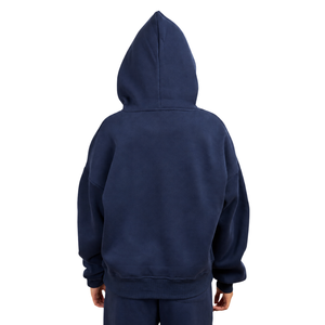 Conjunto de Sudadera Holgada con Capucha y Pantalones Anchos de Dos Piezas para Mujer, con Bolsillo Canguro, Etiqueta Personalizada, Ropa OEM ODM - Product Image 2
