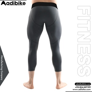 Collants de compression pour hommes, taille élastique, antibactériens, vente en gros OEM, sublimation personnalisée, rashguards de fitness - Product Image 4