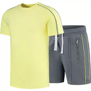 Conjunto de Pantalones Cortos Deportivos Casuales de Verano para Hombre, Ecológicos, con Marca Personalizada, Precio de Fábrica OEM ODM FOB - Product Image 1