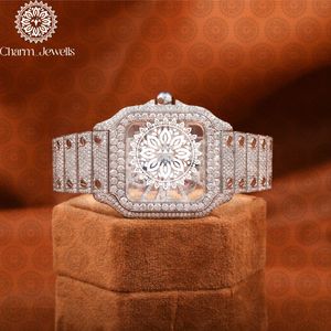 Reloj de Lujo para Hombre Charm Jewells, Caja de Acero Inoxidable, Esfera Analógica de 40 mm, Cierre Oculto con Botón, Cristal, Mecánico, 10 Bar - Product Image 1