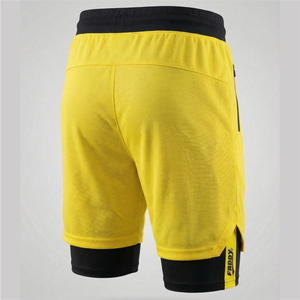 Pantalones Cortos Deportivos 2 en 1 para Hombre, de Secado Rápido, para Gimnasio, Entrenamiento, Fitness, con Bolsillos con Cremallera, Ropa Deportiva Transpirable - Product Image 4