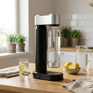 SUDEX OEM ODM HR-185 Machine à eau gazeuse en ABS/POM avec bouteille PET de 1L, certifiée LFGB, emballage en boîte cadeau - Product Image 4